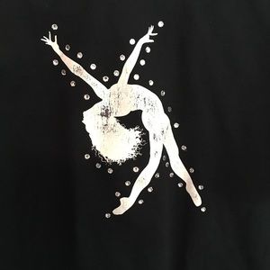 Beautiful dancer quality construction T-shirt
